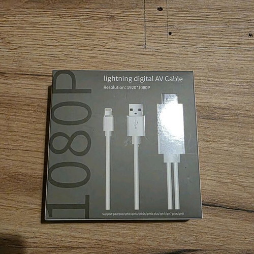 Lightning to HDTV to USB Cable new