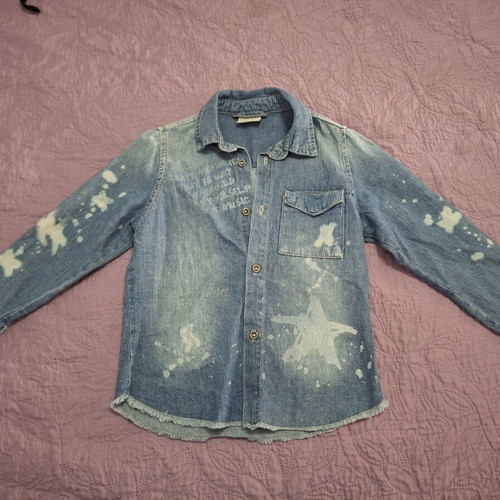 Zara denim shirt jacket like new, size 6 years, blue