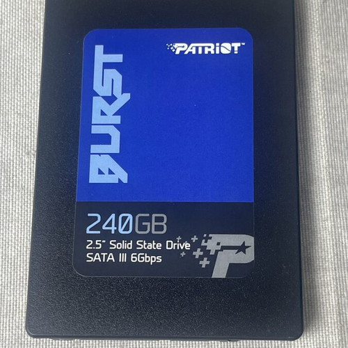 Patriot Burst 240GB SSD used 2.5” SATA III 6Gbps Solid State Drive
