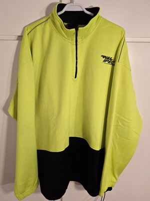 Fluo rave vintage old school sweatshirt used XXL - 3XL green and yellow