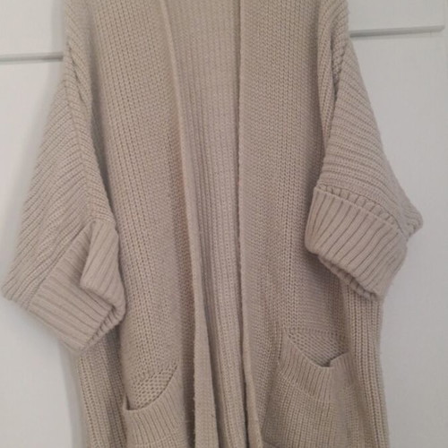 Namaste cardigan like new, beige, thick knit for cold weather