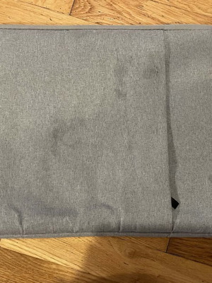 Laptop bag used, gray with two compartments, 13.3 inches