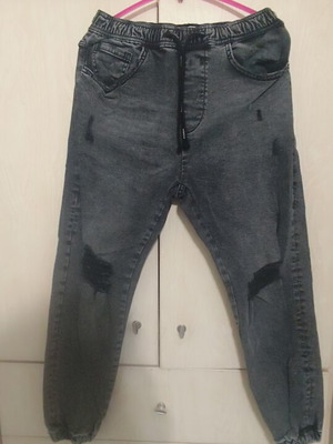 Pull & Bear men's jogger jeans gray-black like new