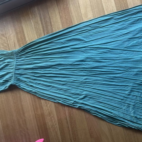 Regalinas long green blue dress small like new