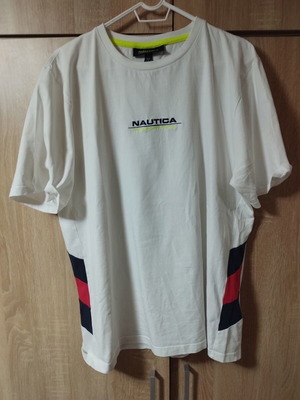 Nautica T-shirt XL like new, white and red