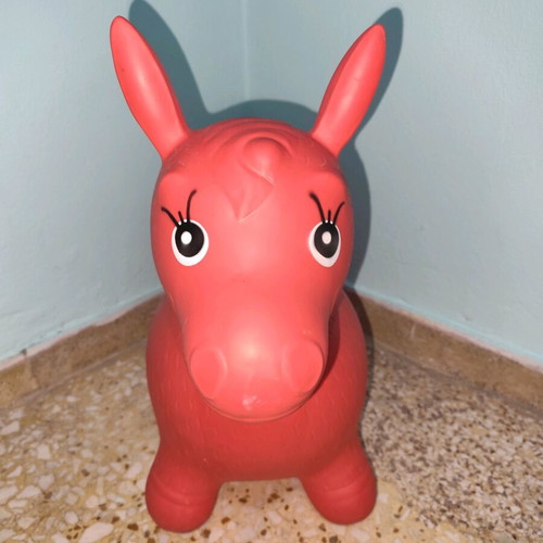 Hop Hop Pony inflatable toy red used