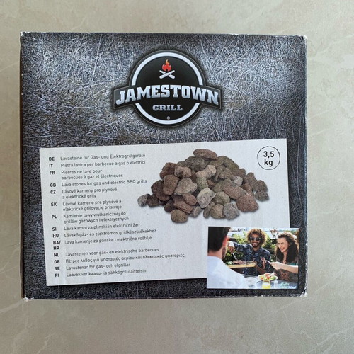 Jamestown Lava Stones for Gas and Electric Grills, New, 2 Pieces