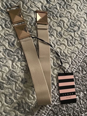 Lynne elastic belt new, beige