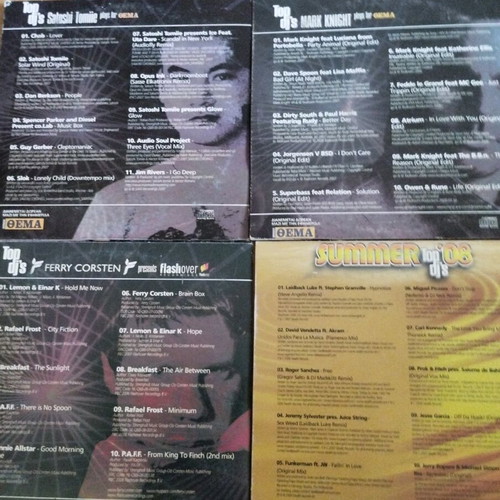 Top Djs pack of 7 CD albums used, electronic music
