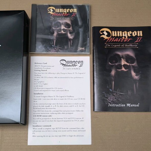 Dungeon Master II The Legend Of Skullkeep PC CD-ROM like new