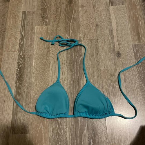 H&M bikini top, turquoise, size S