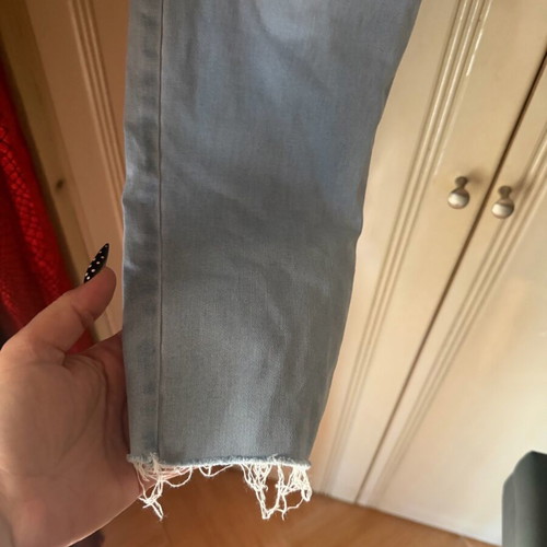 Jeans with frayed edges like new, size XXL