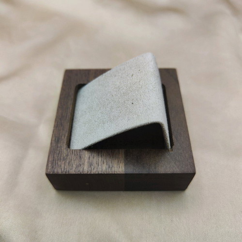Earring display stand new, wooden, beige and brown