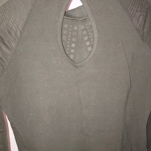 Bodysuit with transparent sleeves like new, size M, black