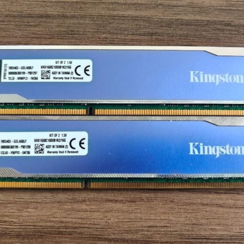 Kingston HyperX Blu 16GB DDR3 1600MHz dual kit used