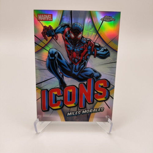 Topps Chrome Marvel Miles Morales Icons card like new