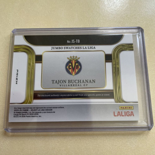2025-26 Panini Select La Liga Tajon Buchanan Patch card