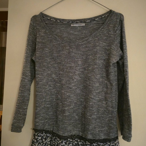 Bershka blouse S like new, grey multicolor