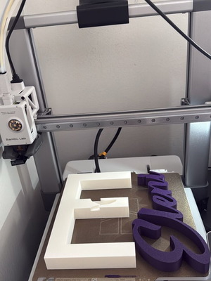 3D printing with initial and name new, personalized gift
