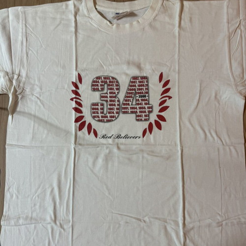 Olympiacos 34 Red Believers T-Shirt size L used