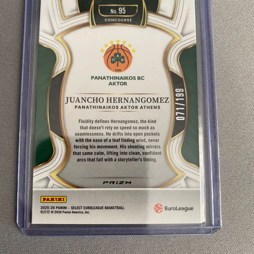 Panathinaikos 2025-26 Panini Euroleague card lot (13 cards)