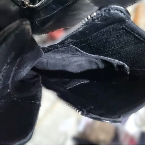 Migato women's black ankle boots like new, 10cm heel