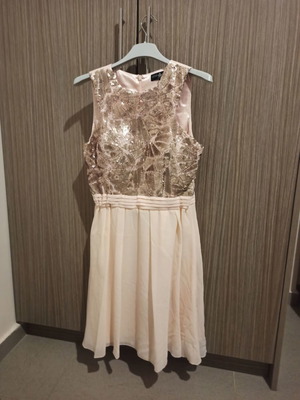 Φόρεμα μιντι Little Mistress σε απαλό ροζ, σε άριστη κατάσταση, μέγεθος L