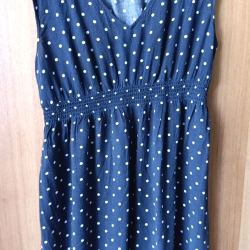 H&M MAMA maternity dress, blue and white