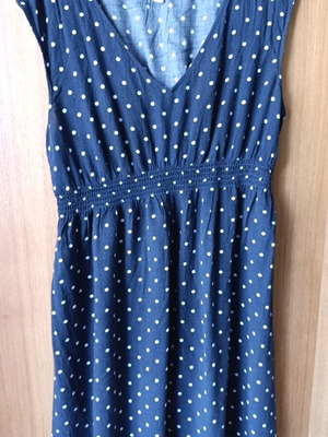 H&M MAMA maternity dress, blue and white