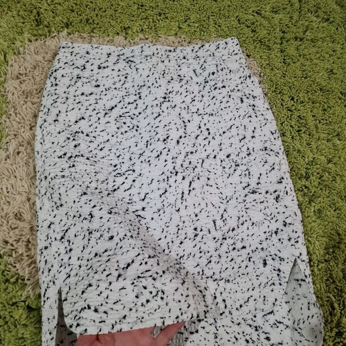 COS midi cotton skirt black and white size S new