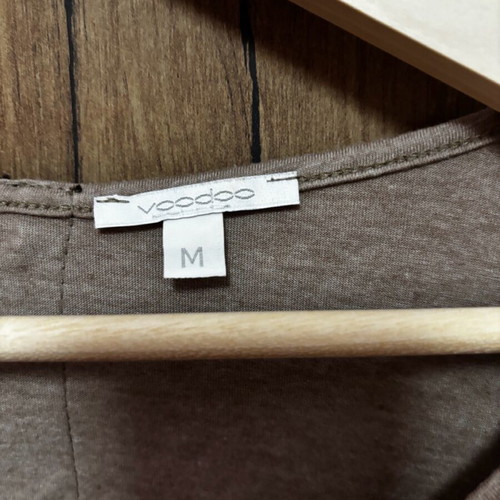 Nom blouse used, short sleeve, beige, size M