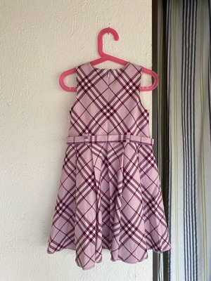 Burberry dress used pink-purple for 3 years old