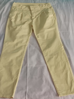 Cotton pants small, yellow