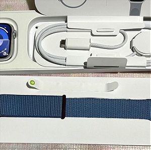 Πωλείται Apple Watch s9 gps 45mm silver winter blue