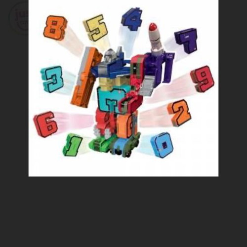 Pocket Morphers set of 9 numbers transforming into vehicles, like new