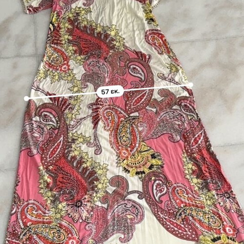 Boho style dress used, paisley pattern, fits XL-XXL