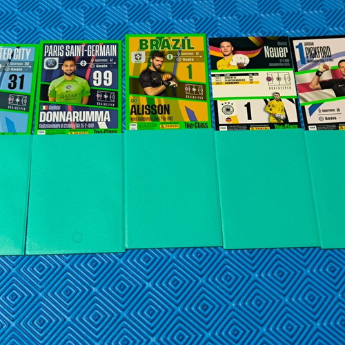 Panini Top Class cards set of 5 like new with sleeves