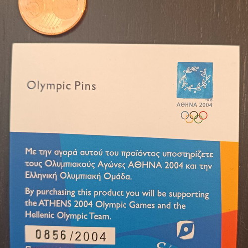 Athens 2004 Football Pin Set new