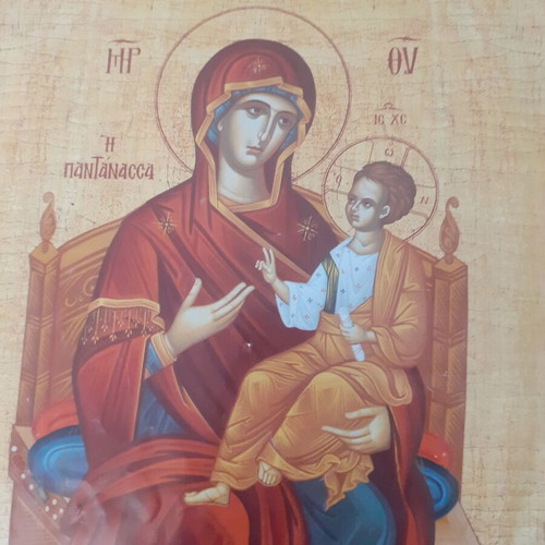 Wooden handmade religious icon new, 39×28 cm