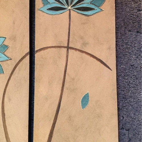 Alan Buckle Wooden Lotus Art Trilogy like new