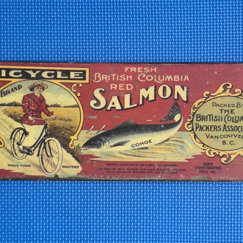 Vintage metal sign Bicycle Brand Salmon retro wall decoration