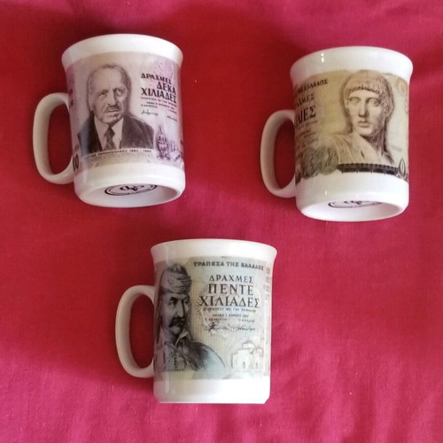 Φλυτζάνες μεταχειρισμένες, σετ 3 τεμαχίων sp