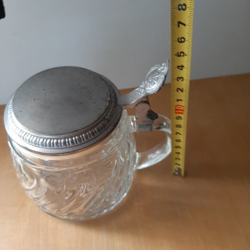 Original BMF Beer Mug like new with metal lid, vintage 50s-60s
