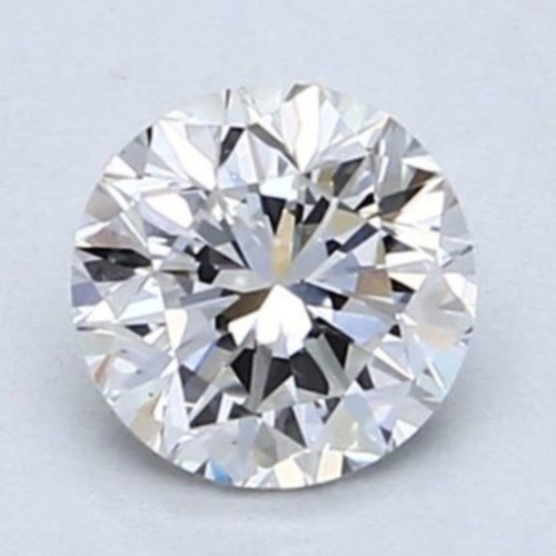 Natural diamond 0.42 carats VVS2 with engraving and certification