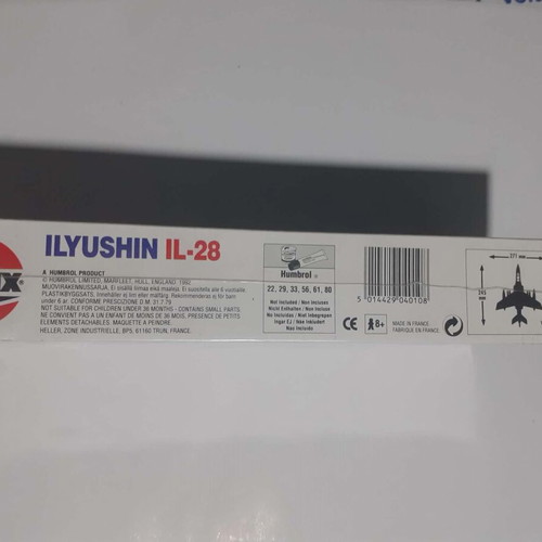 Modeling collectible ILYUSHIN IL-28 warplane new sealed 1:72 scale