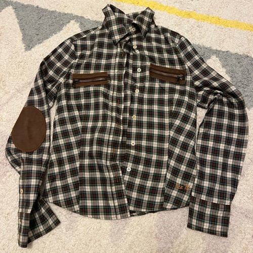 Iceberg shirt brown and green like new, size S