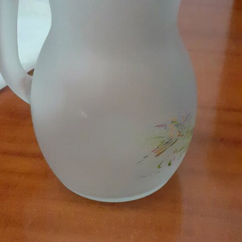 Stathopoulos collectible pitcher like new with painted imprint