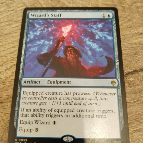 Magic the Gathering Wizard's Staff card