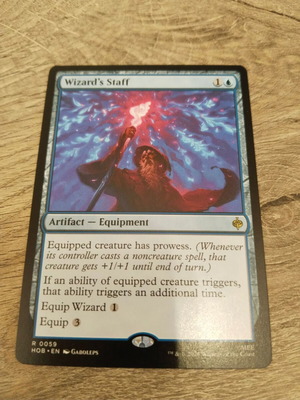 Magic the Gathering Wizard's Staff card
