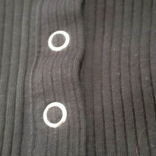 Black blouse with buttons and elastic fabric like new